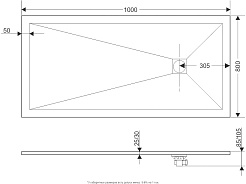 Grossman Душевой поддон Strong 100x80 GR-S180100Q белый – фотография-7
